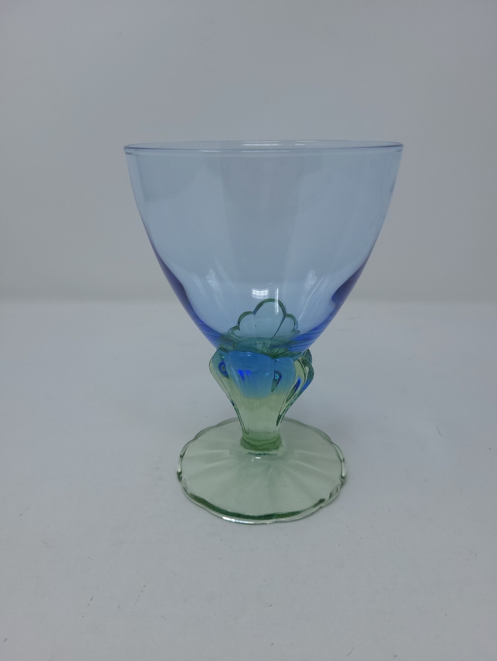 Bormioli Rocco Bahia Juice Glass Italy Single Glass Blue Green‎ Mermaid Cup